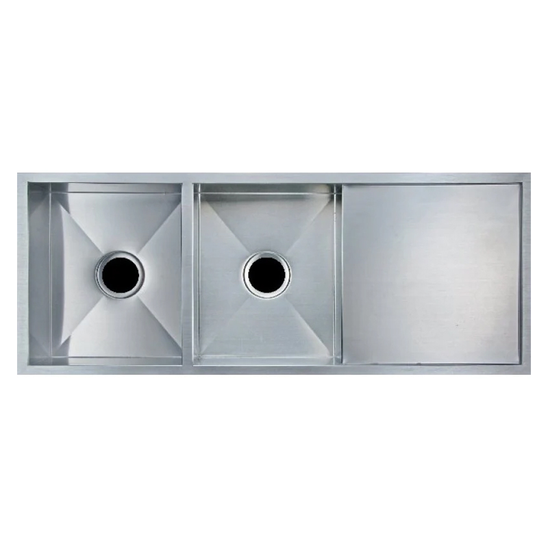Handmade Top/Undermount Double Bowls Kitchen Sink 1.2mm