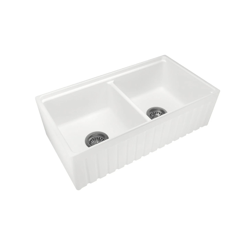 Carysil Fine Fireclay Double Bowl 838 x 457 x 232mm