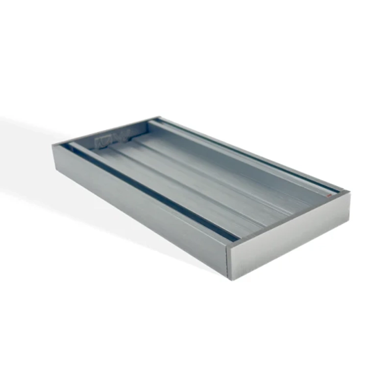Muses Aluminium Gunmetal Ezy Flow Tile Insert Grate 300x100x21mm