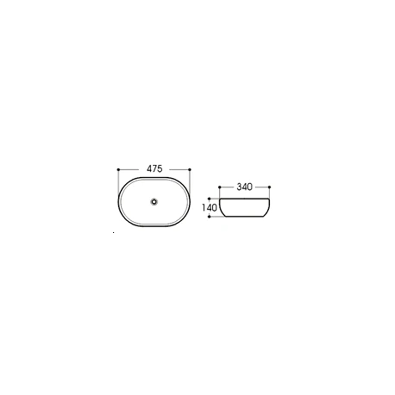 WG14 Gloss White Basin - Image 2